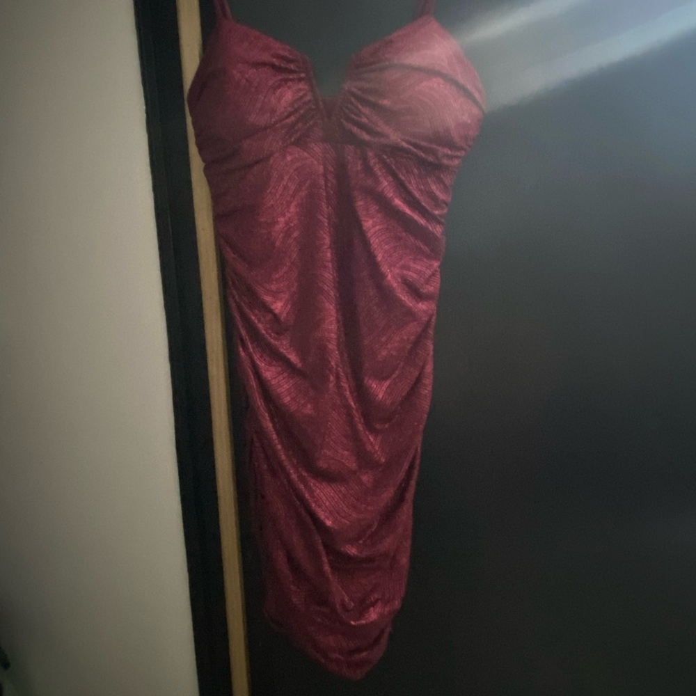 Red Glittery Hoco Dress